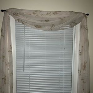 Window sheer panels-Set of 3 JC Penney Home Collection.